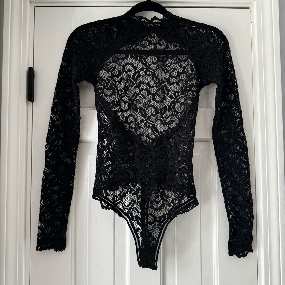 Long Sleeve Lace Bodysuit
